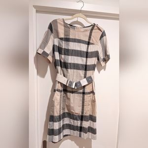 Classic Burberry Dress, Cotton, Knee Length
